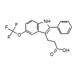 3-[2-Phenyl-5-(trifluoromethoxy)-3-indolyl]propanoic Acid