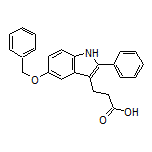 3-[5-(Benzyloxy)-2-phenyl-3-indolyl]propanoic Acid