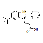 3-[5-(tert-Butyl)-2-phenyl-3-indolyl]propanoic Acid