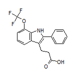 3-[2-Phenyl-7-(trifluoromethoxy)-3-indolyl]propanoic Acid