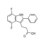 3-(4,7-Difluoro-2-phenyl-3-indolyl)propanoic Acid