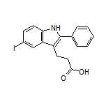 3-(5-Iodo-2-phenyl-3-indolyl)propanoic Acid