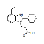 3-(7-Ethyl-2-phenyl-3-indolyl)propanoic Acid