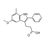 3-(5-Methoxy-7-methyl-2-phenyl-3-indolyl)propanoic Acid