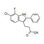 3-(6-Chloro-7-fluoro-2-phenyl-3-indolyl)propanoic Acid