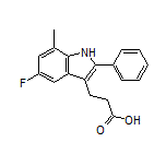 3-(5-Fluoro-7-methyl-2-phenyl-3-indolyl)propanoic Acid