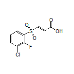 (E)-3-[(3-Chloro-2-fluorophenyl)sulfonyl]acrylic Acid