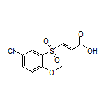 (E)-3-[(5-Chloro-2-methoxyphenyl)sulfonyl]acrylic Acid