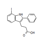 3-(7-Iodo-2-phenyl-3-indolyl)propanoic Acid