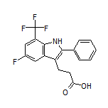 3-[5-Fluoro-2-phenyl-7-(trifluoromethyl)-3-indolyl]propanoic Acid