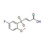 (E)-3-[(5-Fluoro-2-methoxyphenyl)sulfonyl]acrylic Acid