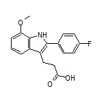 3-[2-(4-Fluorophenyl)-7-methoxy-3-indolyl]propanoic Acid