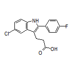 3-[5-Chloro-2-(4-fluorophenyl)-3-indolyl]propanoic Acid