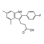 3-[2-(4-Fluorophenyl)-4,6-dimethyl-3-indolyl]propanoic Acid