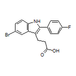 3-[5-Bromo-2-(4-fluorophenyl)-3-indolyl]propanoic Acid