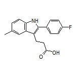 3-[2-(4-Fluorophenyl)-5-methyl-3-indolyl]propanoic Acid