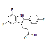 3-[5,7-Difluoro-2-(4-fluorophenyl)-3-indolyl]propanoic Acid