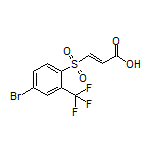 (E)-3-[[4-Bromo-2-(trifluoromethyl)phenyl]sulfonyl]acrylic Acid