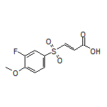 (E)-3-[(3-Fluoro-4-methoxyphenyl)sulfonyl]acrylic Acid