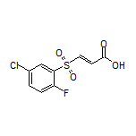 (E)-3-[(5-Chloro-2-fluorophenyl)sulfonyl]acrylic Acid