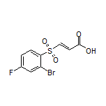 (E)-3-[(2-Bromo-4-fluorophenyl)sulfonyl]acrylic Acid