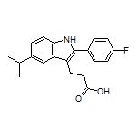 3-[2-(4-Fluorophenyl)-5-isopropyl-3-indolyl]propanoic Acid