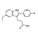 3-[5-Ethyl-2-(4-fluorophenyl)-3-indolyl]propanoic Acid