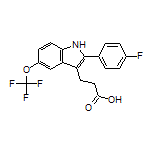 3-[2-(4-Fluorophenyl)-5-(trifluoromethoxy)-3-indolyl]propanoic Acid