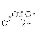 3-[5-(Benzyloxy)-2-(4-fluorophenyl)-3-indolyl]propanoic Acid