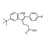 3-[5-(tert-Butyl)-2-(4-fluorophenyl)-3-indolyl]propanoic Acid