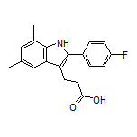 3-[2-(4-Fluorophenyl)-5,7-dimethyl-3-indolyl]propanoic Acid