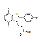 3-[4,7-Difluoro-2-(4-fluorophenyl)-3-indolyl]propanoic Acid