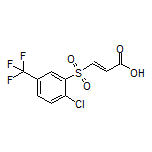 (E)-3-[[2-Chloro-5-(trifluoromethyl)phenyl]sulfonyl]acrylic Acid