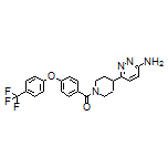 [4-(6-Amino-3-pyridazinyl)-1-piperidyl][4-[4-(trifluoromethyl)phenoxy]phenyl]methanone