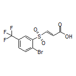 (E)-3-[[2-Bromo-5-(trifluoromethyl)phenyl]sulfonyl]acrylic Acid