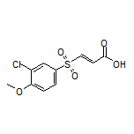 (E)-3-[(3-Chloro-4-methoxyphenyl)sulfonyl]acrylic Acid