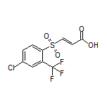 (E)-3-[[4-Chloro-2-(trifluoromethyl)phenyl]sulfonyl]acrylic Acid