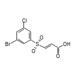 (E)-3-[(3-Bromo-5-chlorophenyl)sulfonyl]acrylic Acid