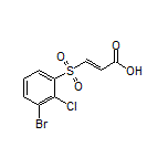 (E)-3-[(3-Bromo-2-chlorophenyl)sulfonyl]acrylic Acid