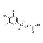 (E)-3-[(4-Bromo-3,5-difluorophenyl)sulfonyl]acrylic Acid