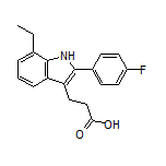 3-[7-Ethyl-2-(4-fluorophenyl)-3-indolyl]propanoic Acid