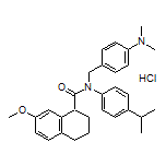 N-[4-(Dimethylamino)benzyl]-N-(4-isopropylphenyl)-7-methoxy-1,2,3,4-tetrahydronaphthalene-1-carboxamide Hydrochloride