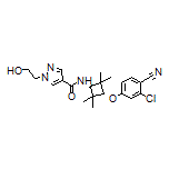 N-[trans-3-(3-chloro-4-cyanophenoxy)-2,2,4,4-tetramethylcyclobutyl]-1-(2-hydroxyethyl)-1H-pyrazole-4-carboxamide