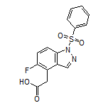 2-[5-Fluoro-1-(phenylsulfonyl)-4-indazolyl]acetic Acid