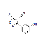 5-Bromo-3-(3-hydroxyphenyl)isoxazole-4-carbonitrile