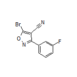 5-Bromo-3-(3-fluorophenyl)isoxazole-4-carbonitrile