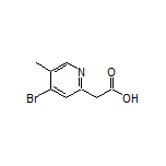 2-(4-Bromo-5-methyl-2-pyridyl)acetic Acid