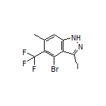 4-Bromo-3-iodo-6-methyl-5-(trifluoromethyl)-1H-indazole