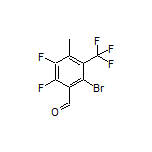 2-Bromo-5,6-difluoro-4-methyl-3-(trifluoromethyl)benzaldehyde