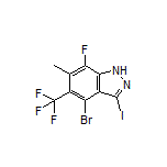 4-Bromo-7-fluoro-3-iodo-6-methyl-5-(trifluoromethyl)-1H-indazole